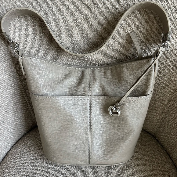 Brighton Beck Organizer Bucket Bag with Rockstar Studded Strap - Picture 1 of 15